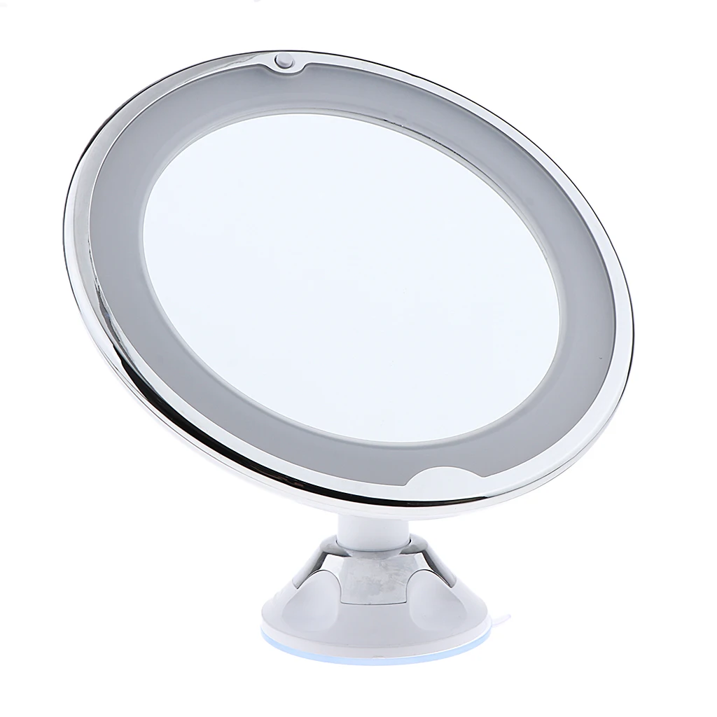 7X Magnifying 360Swivel Makeup Vanity Mirror with Lights, Portable Cordless