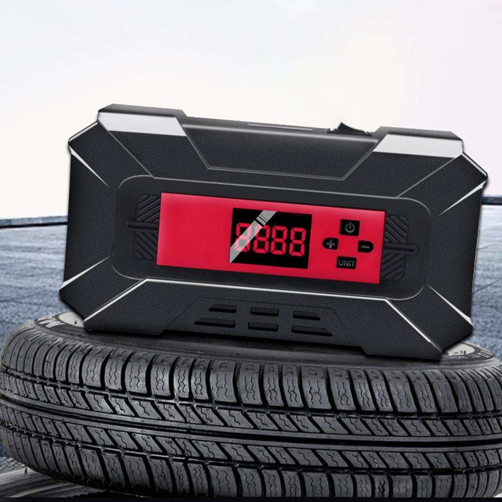 Portable Air Compressor Tire Inflator, 12V DC Air Pump for Car Tires Auto Shut Off Function Led Lighting, Digital LCD Display