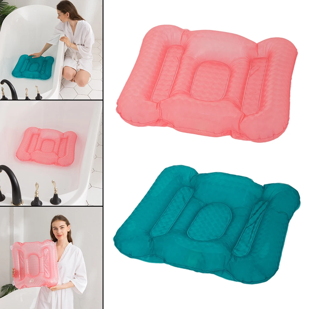 Water or Air Inflatable Spa Booster Seat Soft Comfly Hot Tub Pillow Pad Cushion 