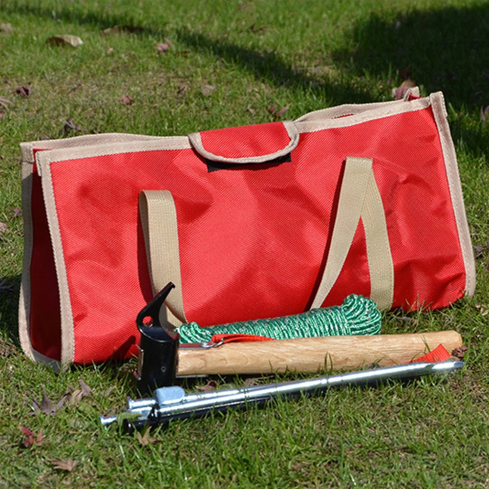 wooden tool chest Tool Bag Portable Hardware Handheld Heavy Duty Fishing Spanner Outdoor Camping Travel Red Oxford Cloth Large Capacity Hook Tents plumbers tool bag
