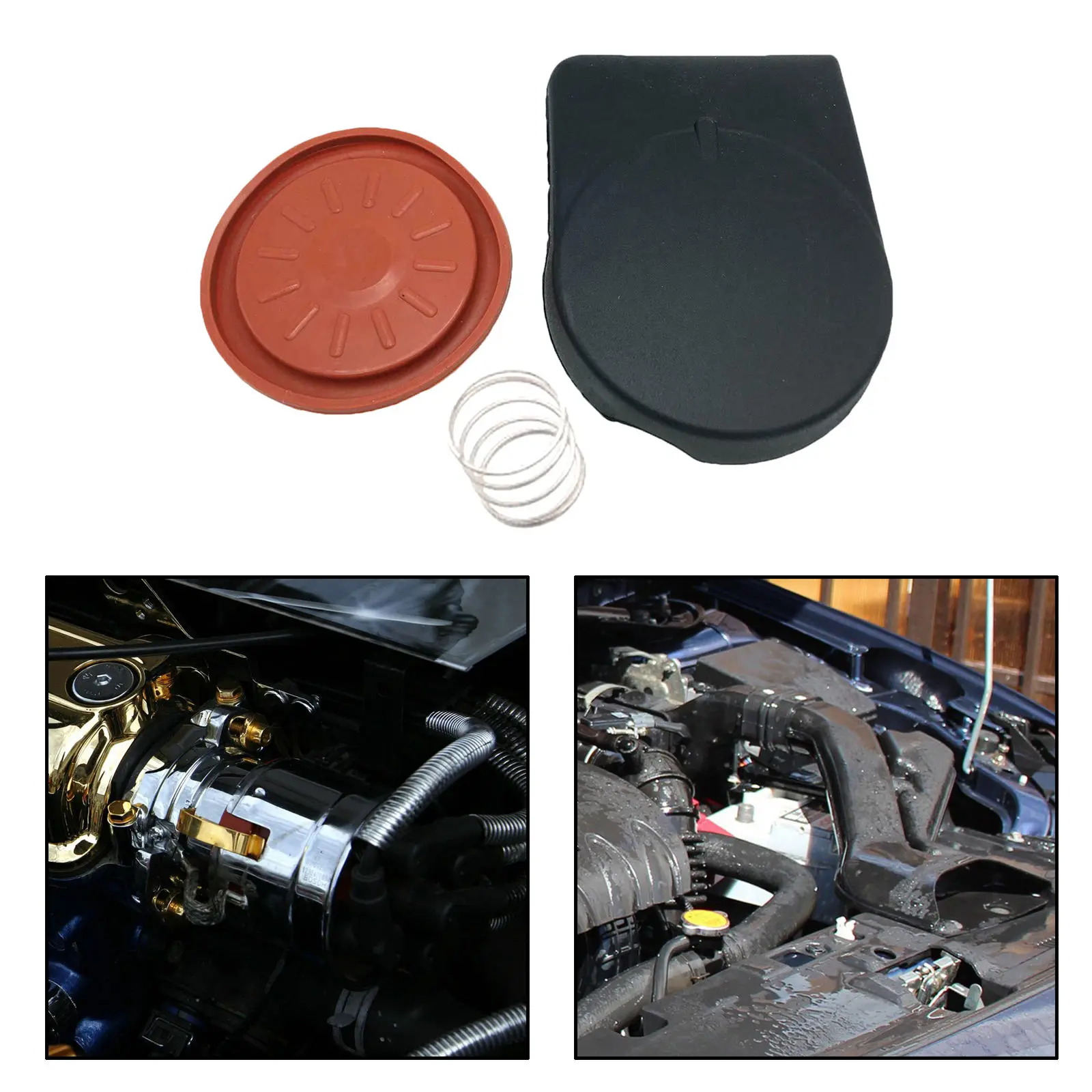 Cylinder Head Valve Cover Kit Valve Cover with Membrane Car Engine Valve Cover Gasket Plastic Fit for  R55 Parts