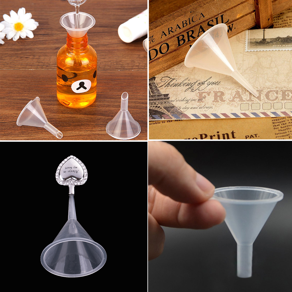 3pcs Lot Plastic Mini Funnel for Essential Oil Bottles Filling Tool Lightweight Portable Tiny Plastic