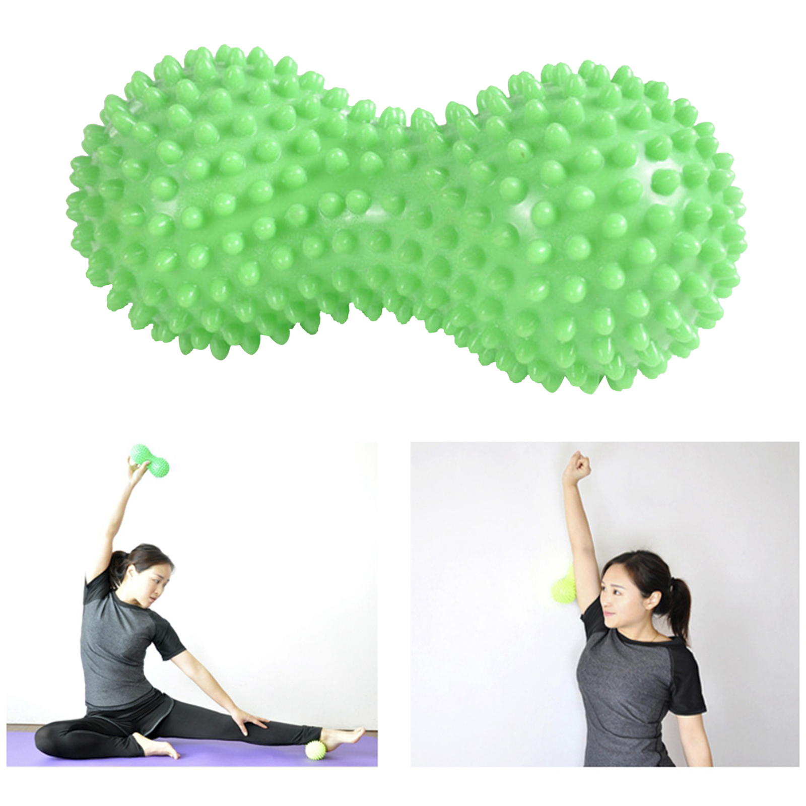 PVC Peanut Roller Massager for Muscle Deep Tissue, Myofascial Release, Plantar Fasciitis