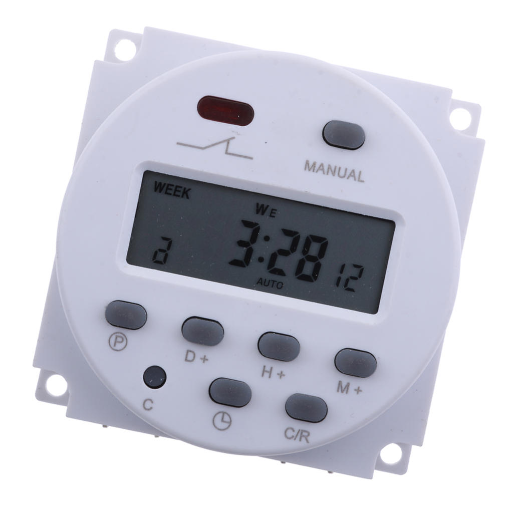 Timer Switch for Solar Lights Digital Programmable Timer DC/AC 12 Volt hot for Led Lamp Water Heater Sprayer