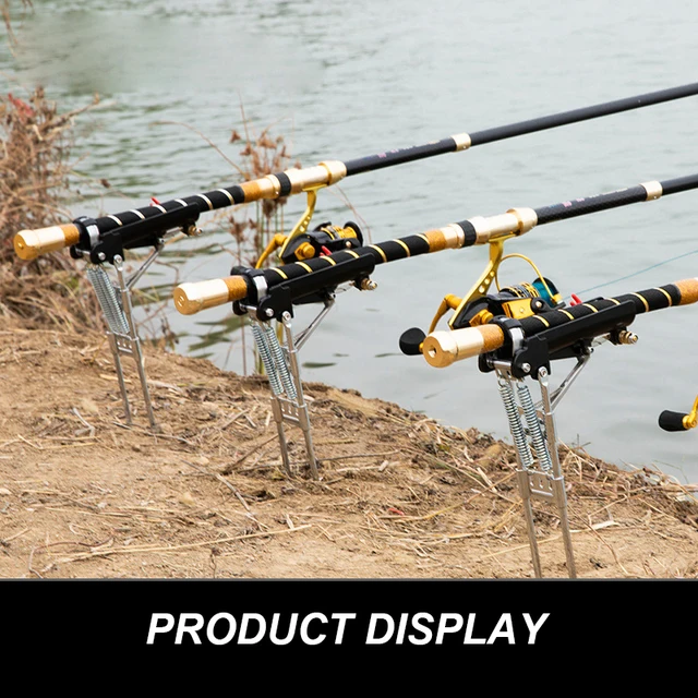 Automatic Fishing Rod Holder Folding Adjustable Spring Sensitivity  Stainless Steel Portable Fishing Accessories Bracket - AliExpress