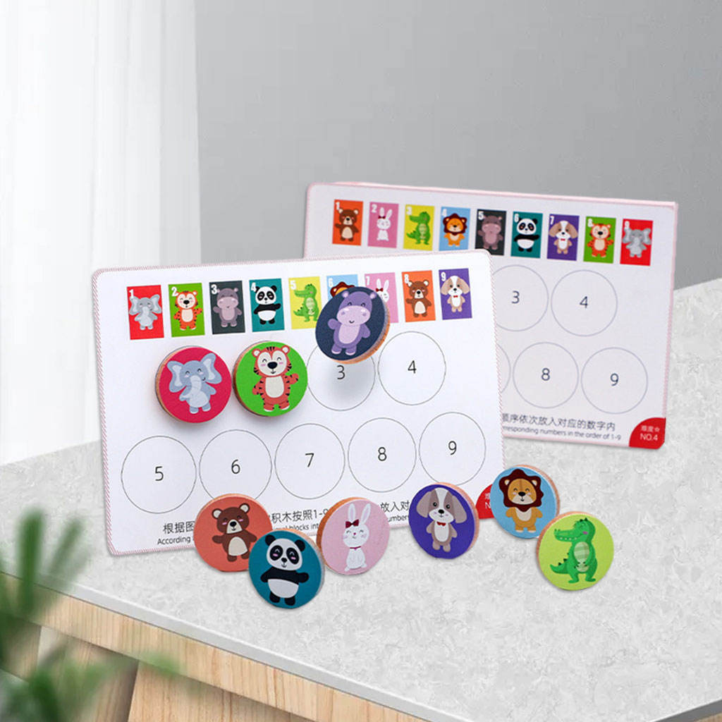 Montessori Animal Logic Game Preschool Early Educational Animal Matching for Kids