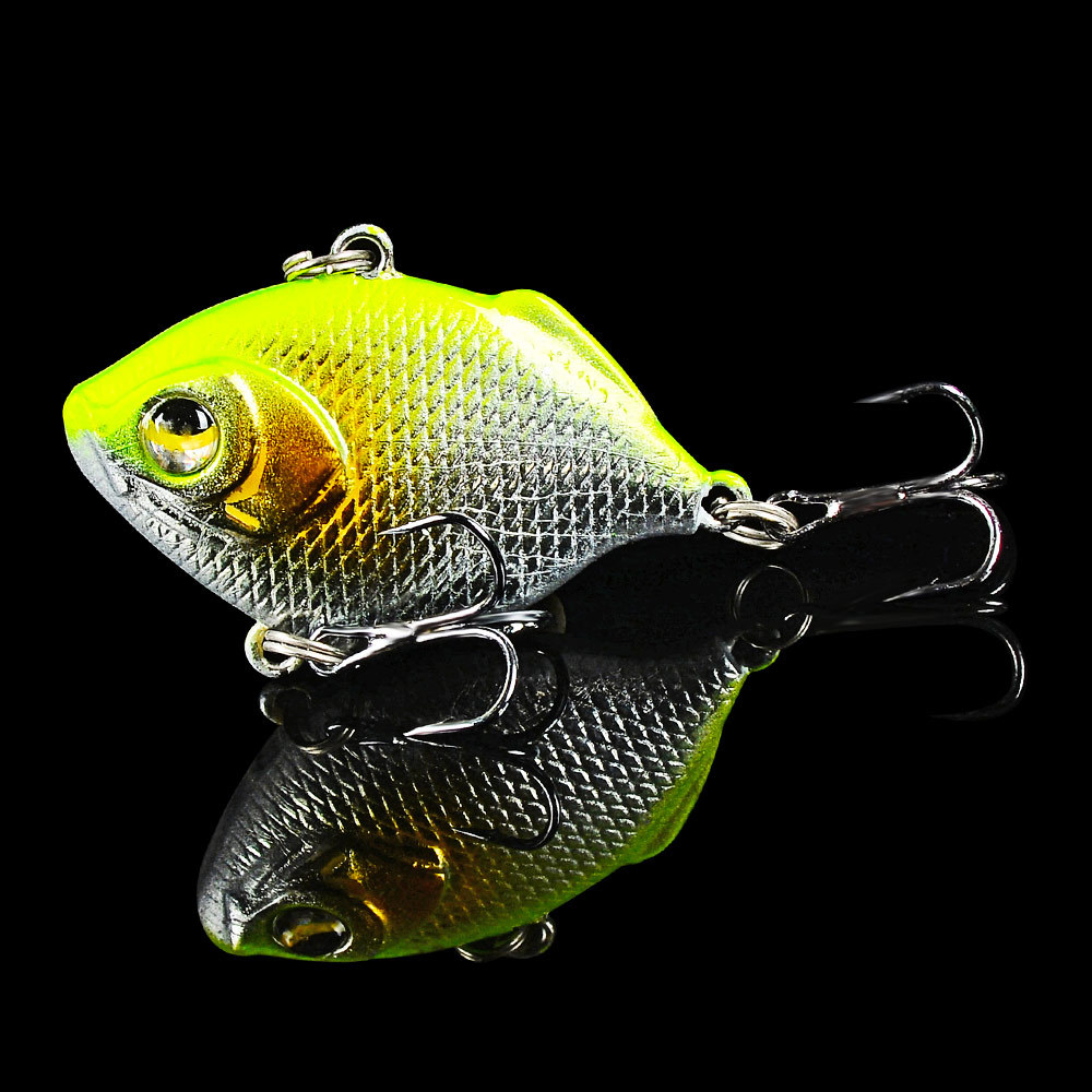 1 PCS Metal VIB Blade Glow Cicada Lure 4.5cm/8.5g Sinking Tail Spinner Baits Bibe For Bass Pike Perch Fishing