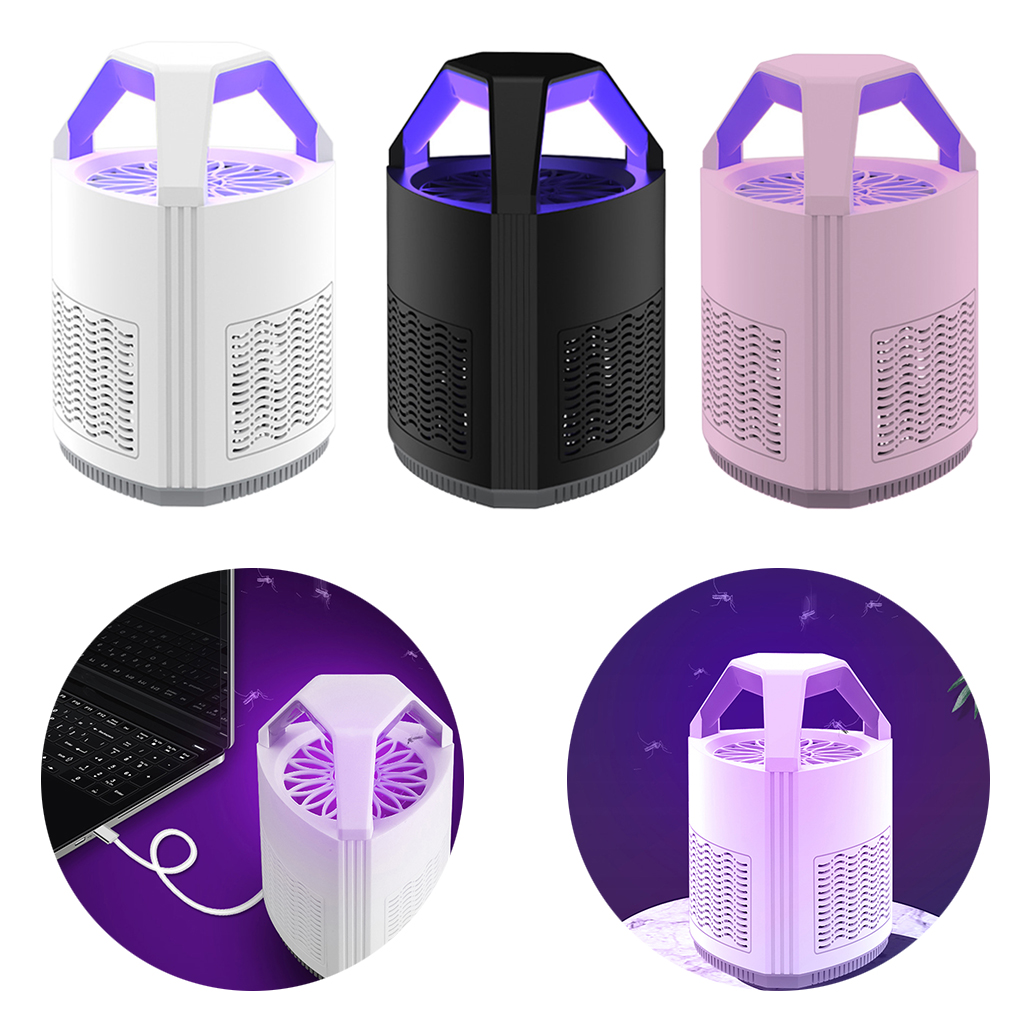 1pc Electric Insect Flying Bugs Trap Portable UV Mosquito Killer Lamp Quiet Bedroom Home Flies Trap