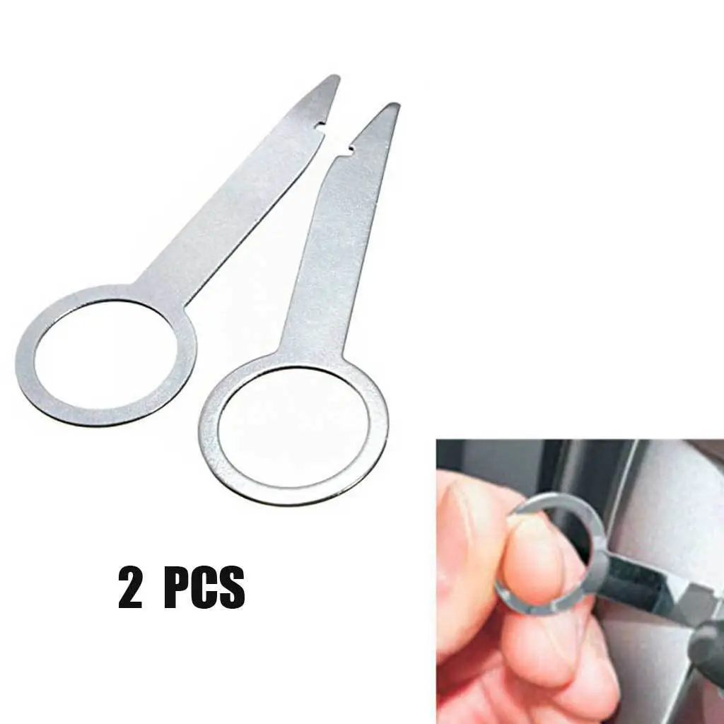 [2 Pcs] Easy Removal Radio Removal Tool 1C0-051-530 - For VW, Volkswagen, Audi - Won`t Break Or Bend