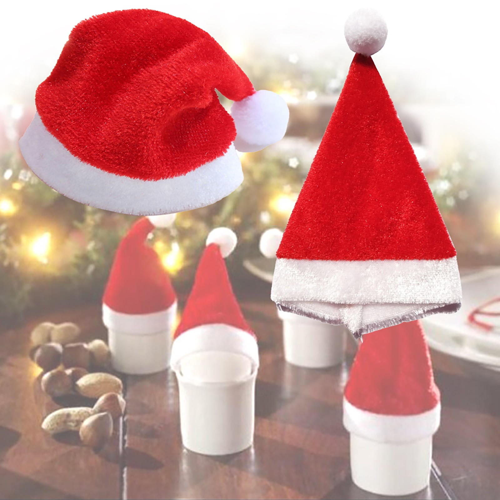 bottle christmas hats