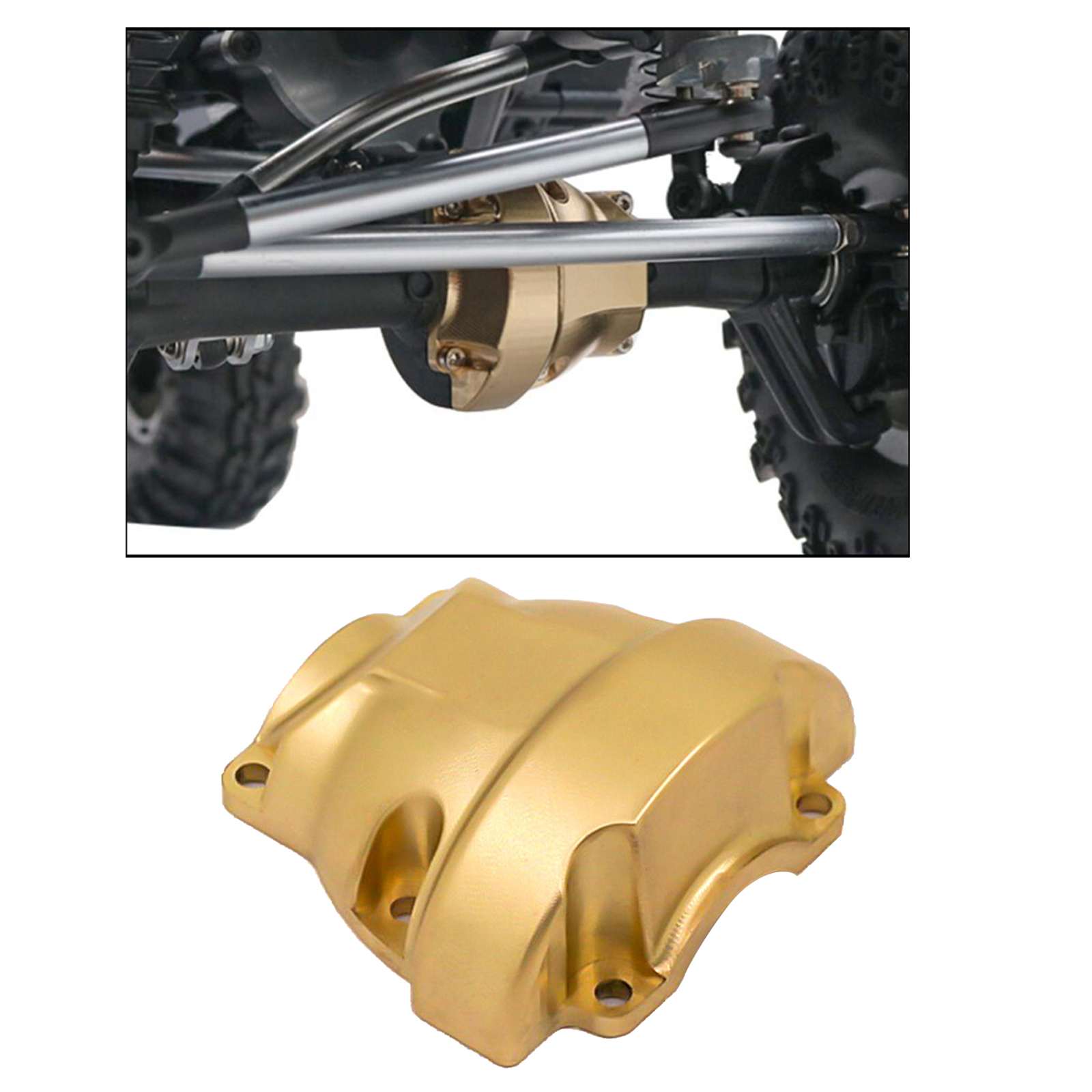 Metal Brass Differential Cover for Racing GEN8 Scout II RC Car Parts Durable