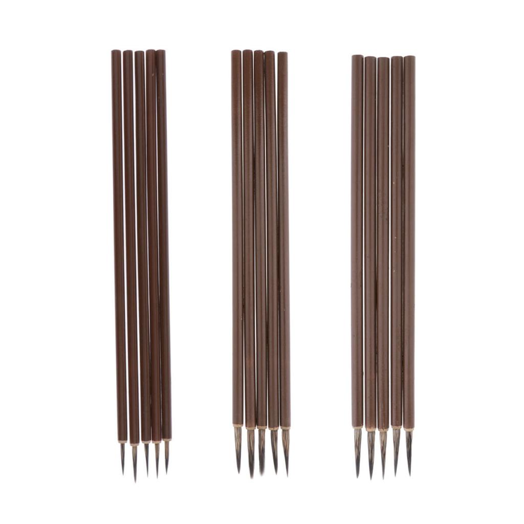 5Pcs Art Mini Liner Detail Paint Brushes, Handmade Performance Painting Small Details for Oil, Acrylic, and Watercolors