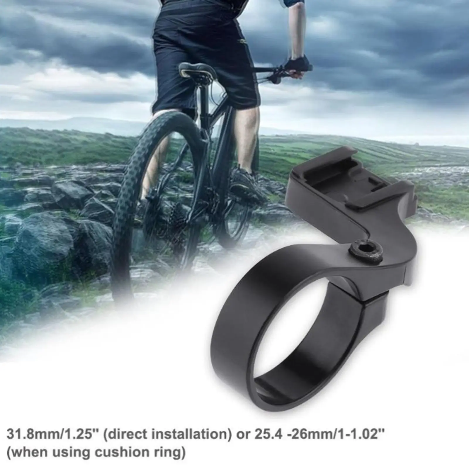 Lightweight Bike Computer Mount Solid Bicycle Handlebar Extend Extension Stopwatch GPS Holder for Garmin & Cateye