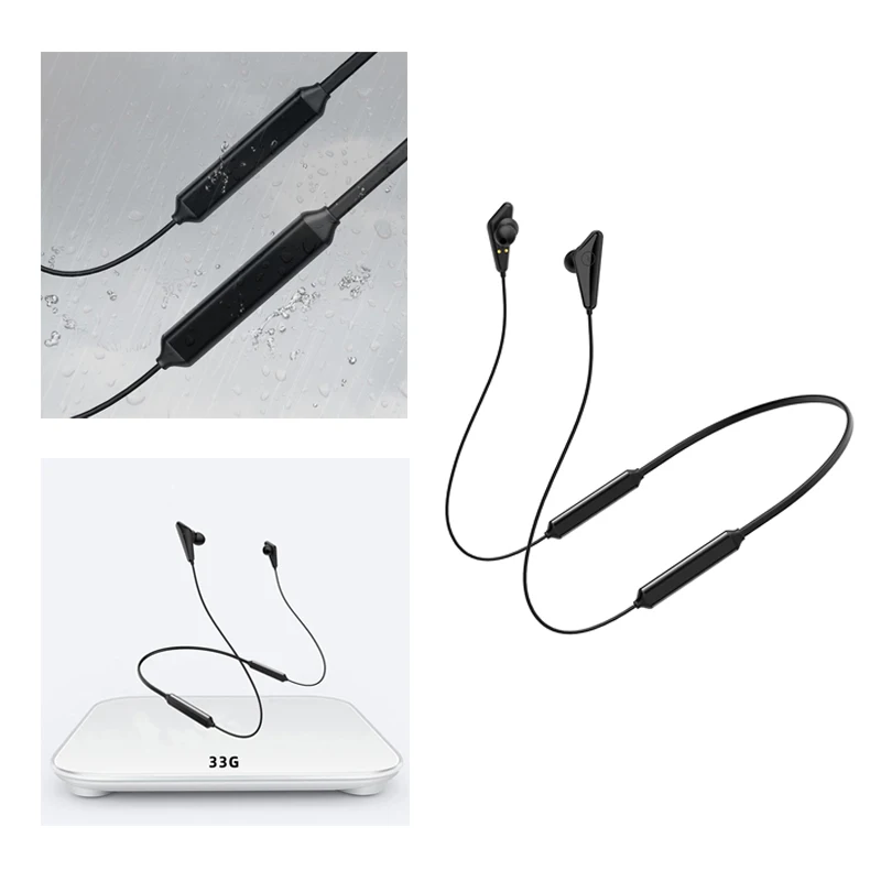 Q5 Plus Bluetooth Neckband Earphones with Mic HiFi Noise Cancelling 68Hrs