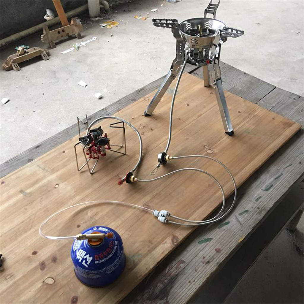 Y Splitter Two Hose 3 FT Low Pressure Propane Regulator Connection Kit for Gas