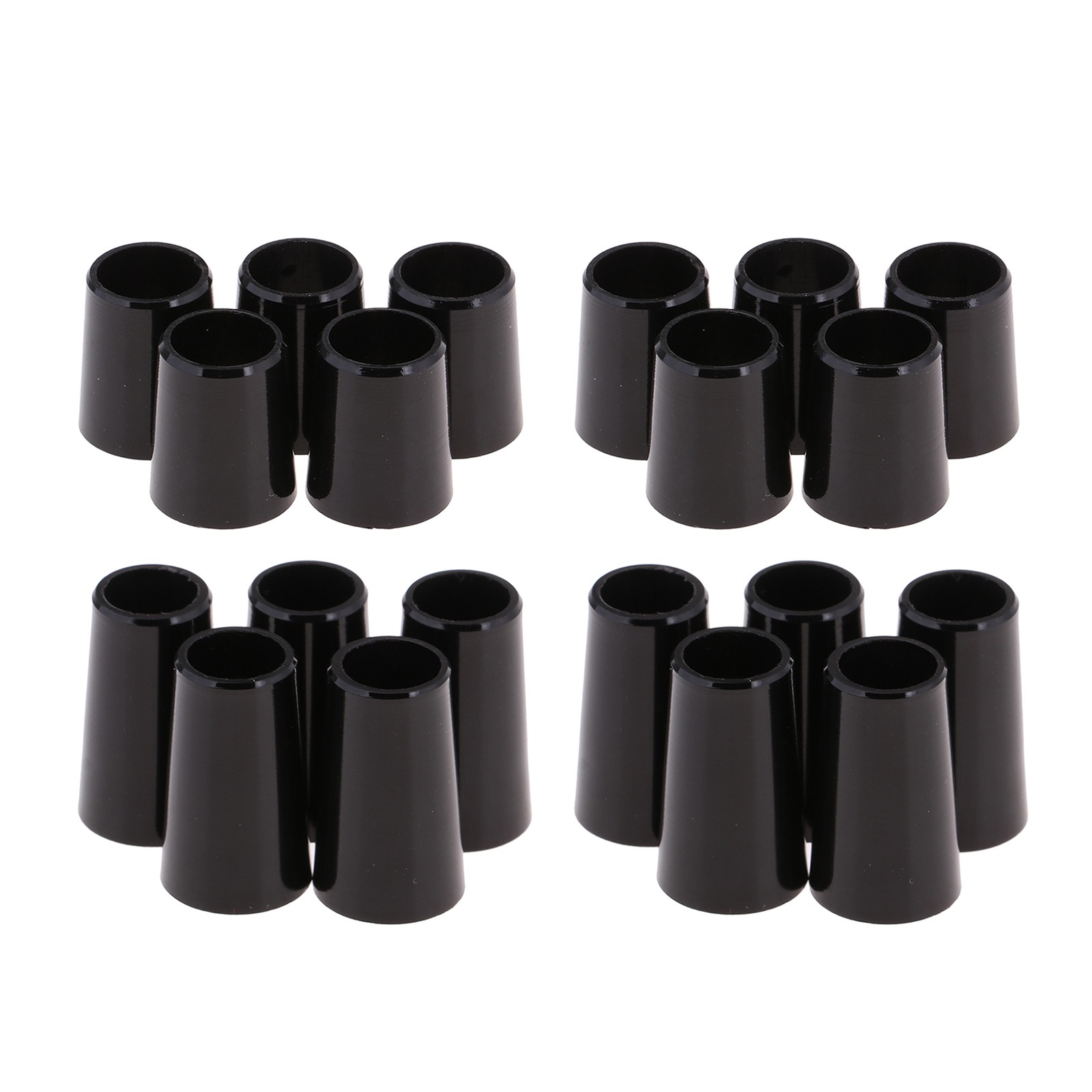 20 Pack .370/.335 Black Golf Ferrules for Irons Wood Shafts Club Accessories