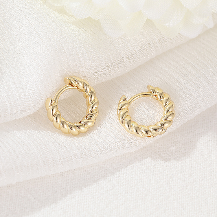 4PCS 11,5 MM14K vergoldet Runde Ohrring Verschlüsse Haken Für DIY Ohrring Zubehör schmuck machen liefert – Detail 2