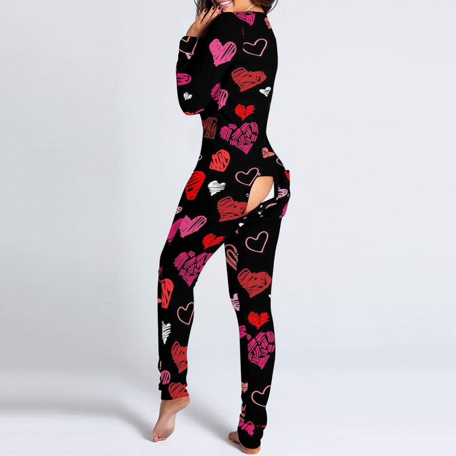 Neck Jumpsuit Onesies 