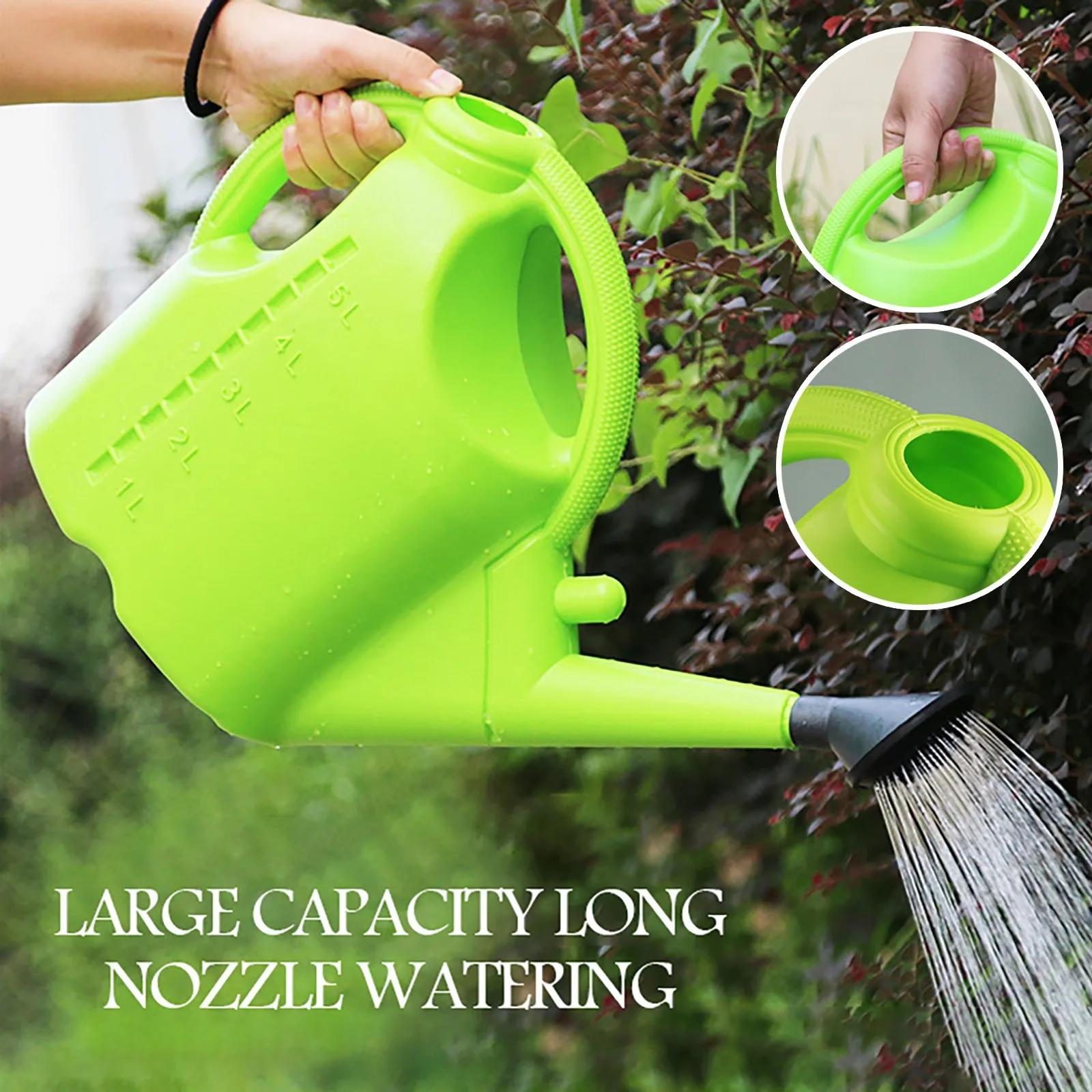 5L Watering Pot Detachable Watering Can Large Capacity Watering Can For Indoor Outdoor Garden For plants trees children's bath