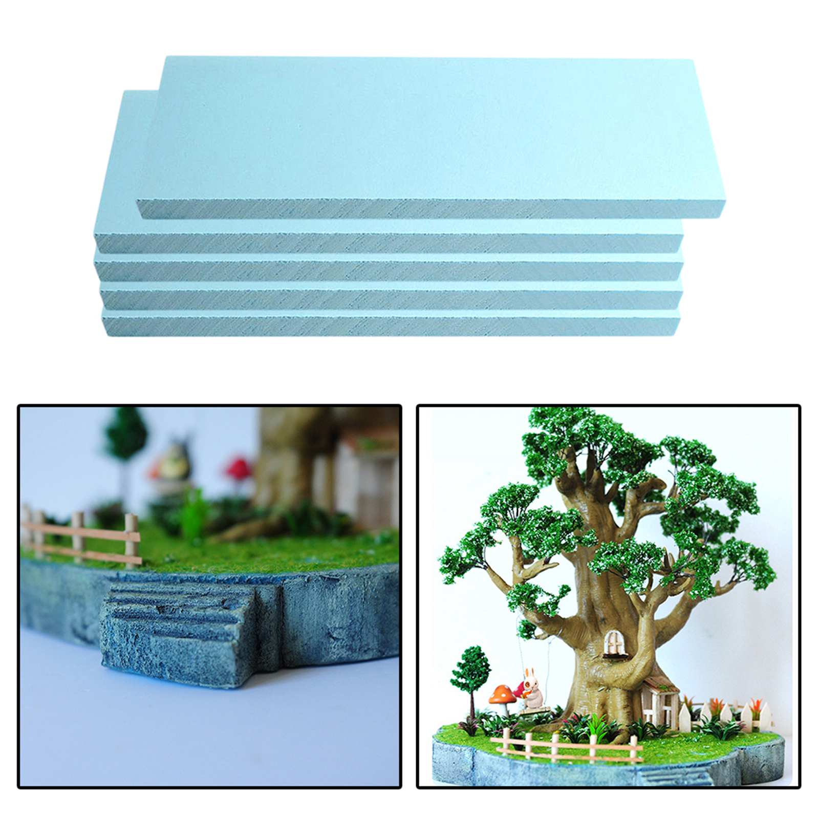 Foam Slab Board 295x100x30mm Crafts Model Material Building Scenic Kit