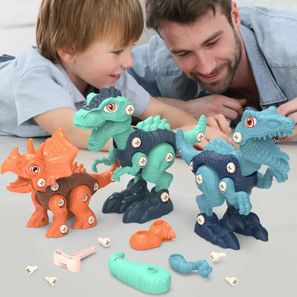 DIY Take Apart Assembly Dinosaur Toys with Screwdriver Construction Set
