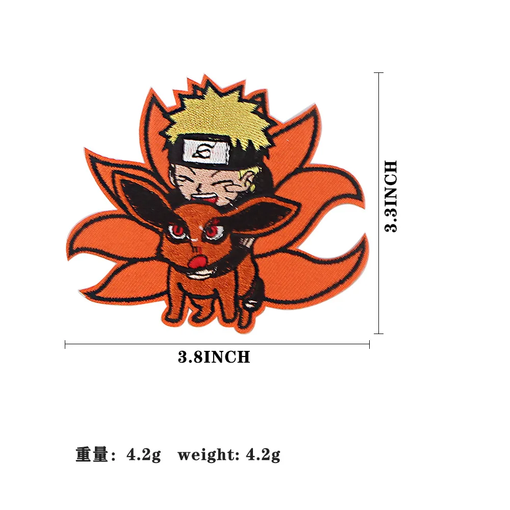 Naruto Sasuke Jiraiya Ironing Patches embroidery Clothing Patch anime Cartoon DIY Sewing Clothes Bag Decration Sticker Gifts