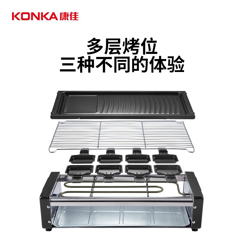 Title 2, Multi-function electric non-stick grill domesti...