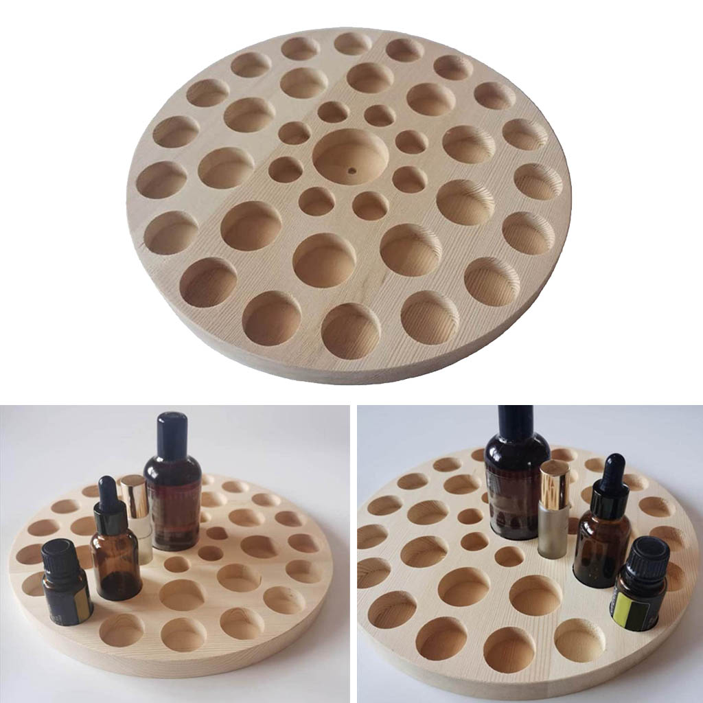 Wooden Essential Oil Displaying Rack Organizer37Slot 10/15/30/100ml Stand Holder