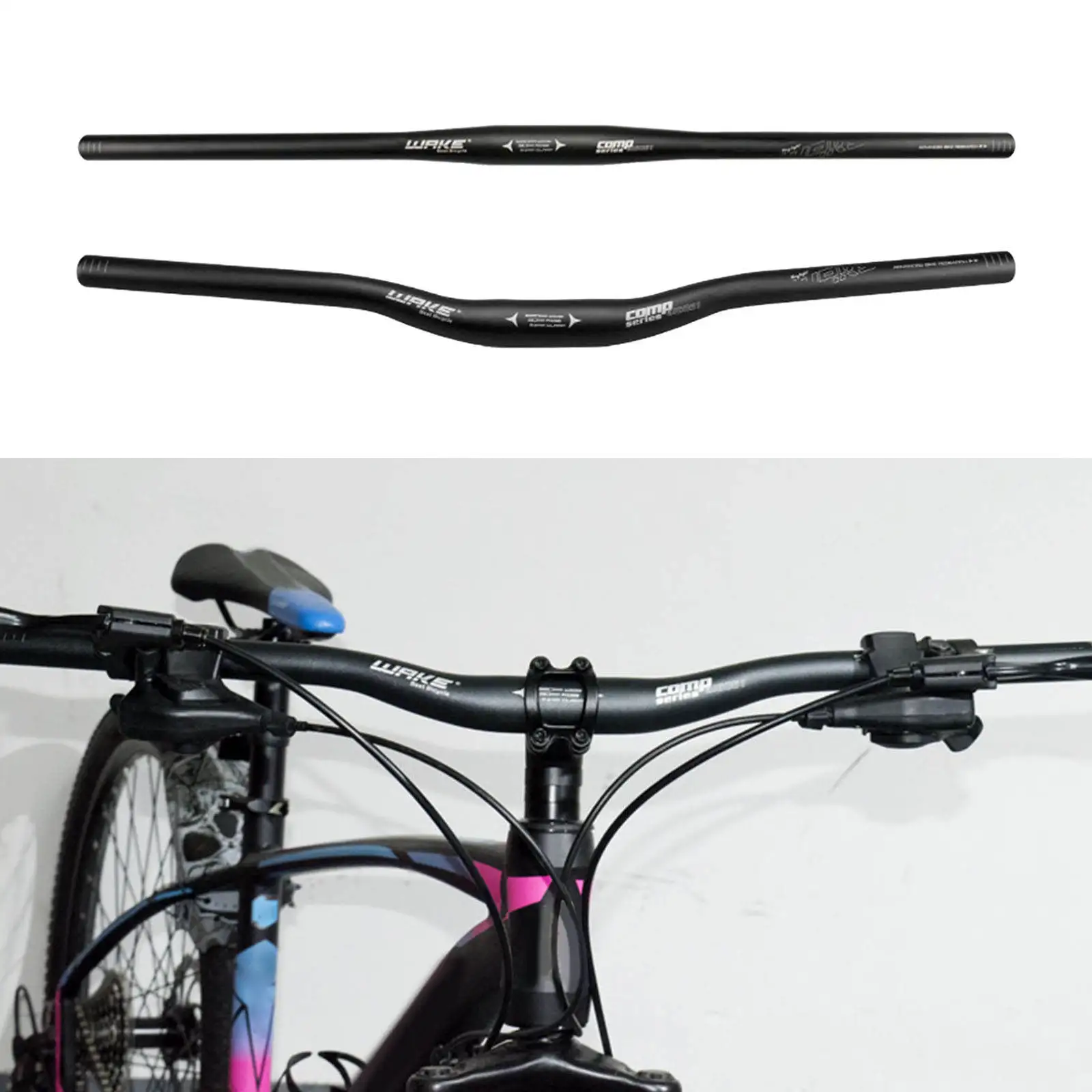 Lightweight Mountain Bike Handlebar MTB Down Hill DH Bicycle Bar Fits 31.8mm Stems 22.2mm Bar Ends 620mm Road Bike