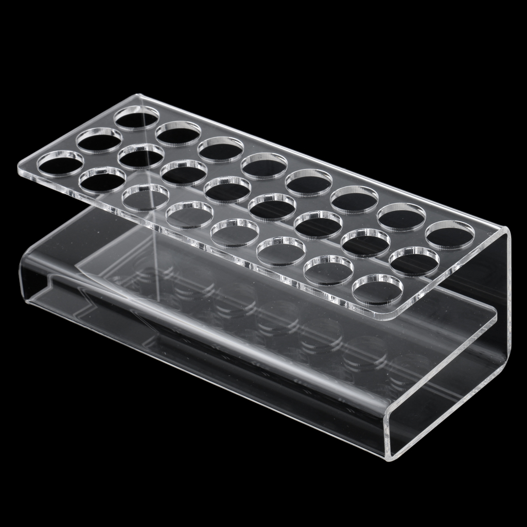 24 Slots Acrylic Lipstick Display Stand Cosmetic Organizer Makeup Pens Rack
