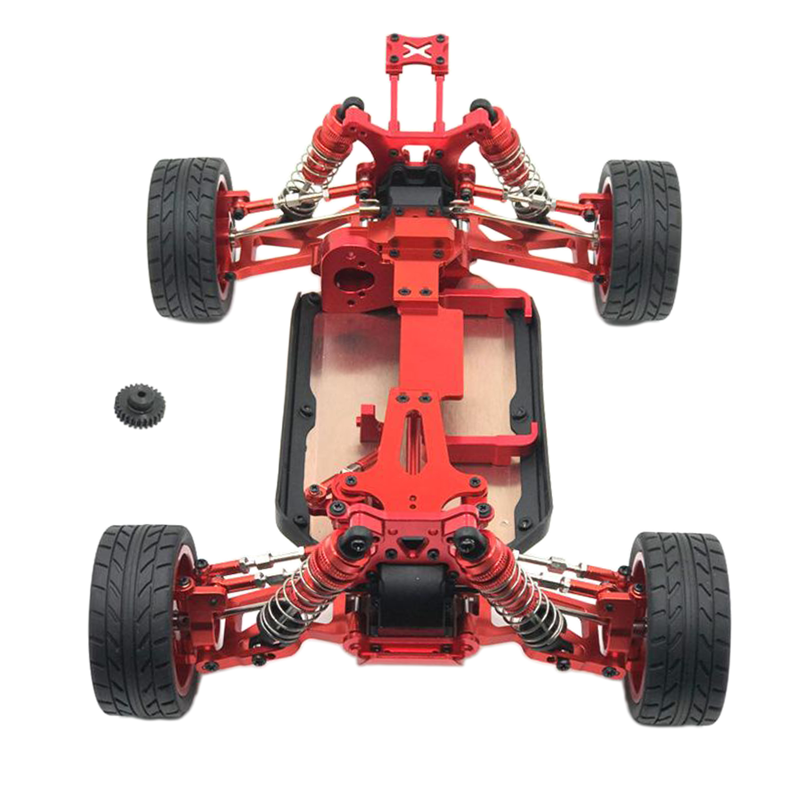 Fit for 1:14 Scale WLtoys 144001 Metal RC Car Body Frame Off-Road 4WD Crawler Climbing Buggy Car Assembled Chassis Upgrades
