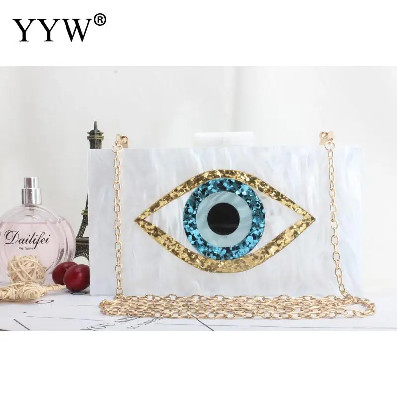 saco de noite de mármore acrílico olho moda retangular diagonal saco para casamento ou festa para mulher bolsa saco de embreagem