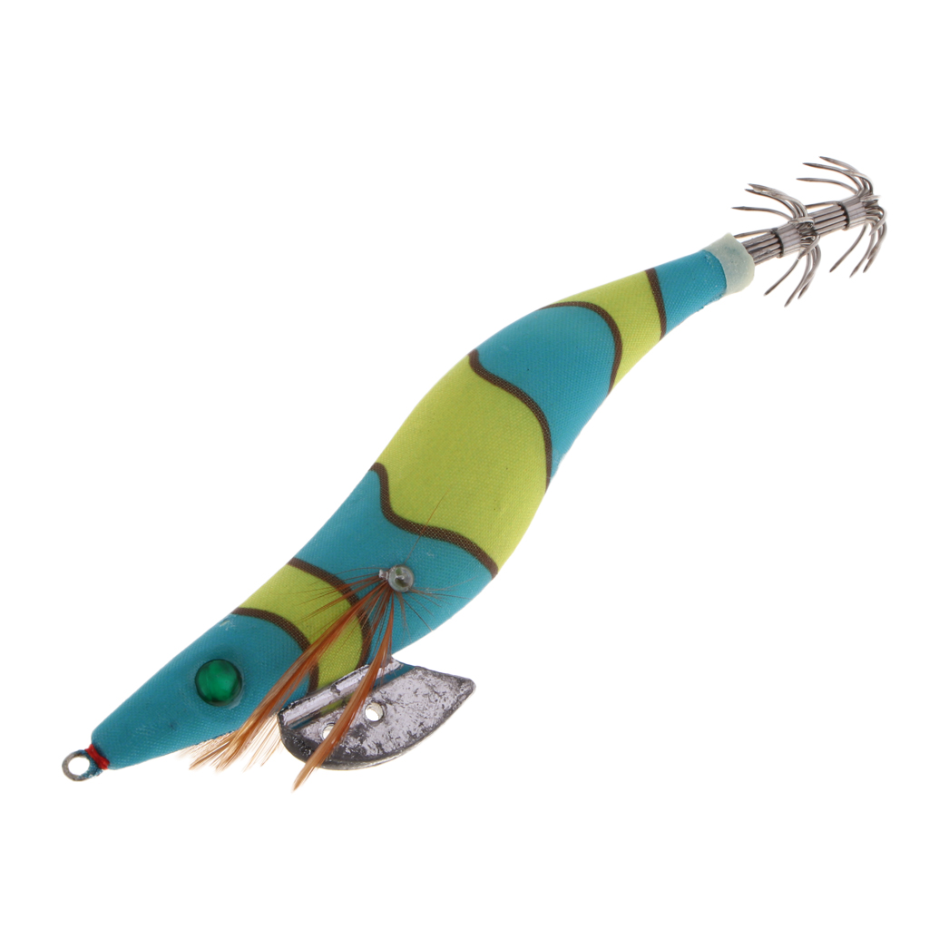 Glow in The Dark Luminous Fishing Lures Bait Squid Shrimp Jigs Hooks 13.5cm