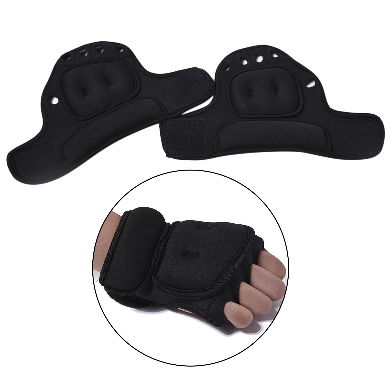 Weighted Gloves - 1 Pound Each Glove for Cardio Aerobics Hand Speed Coordination