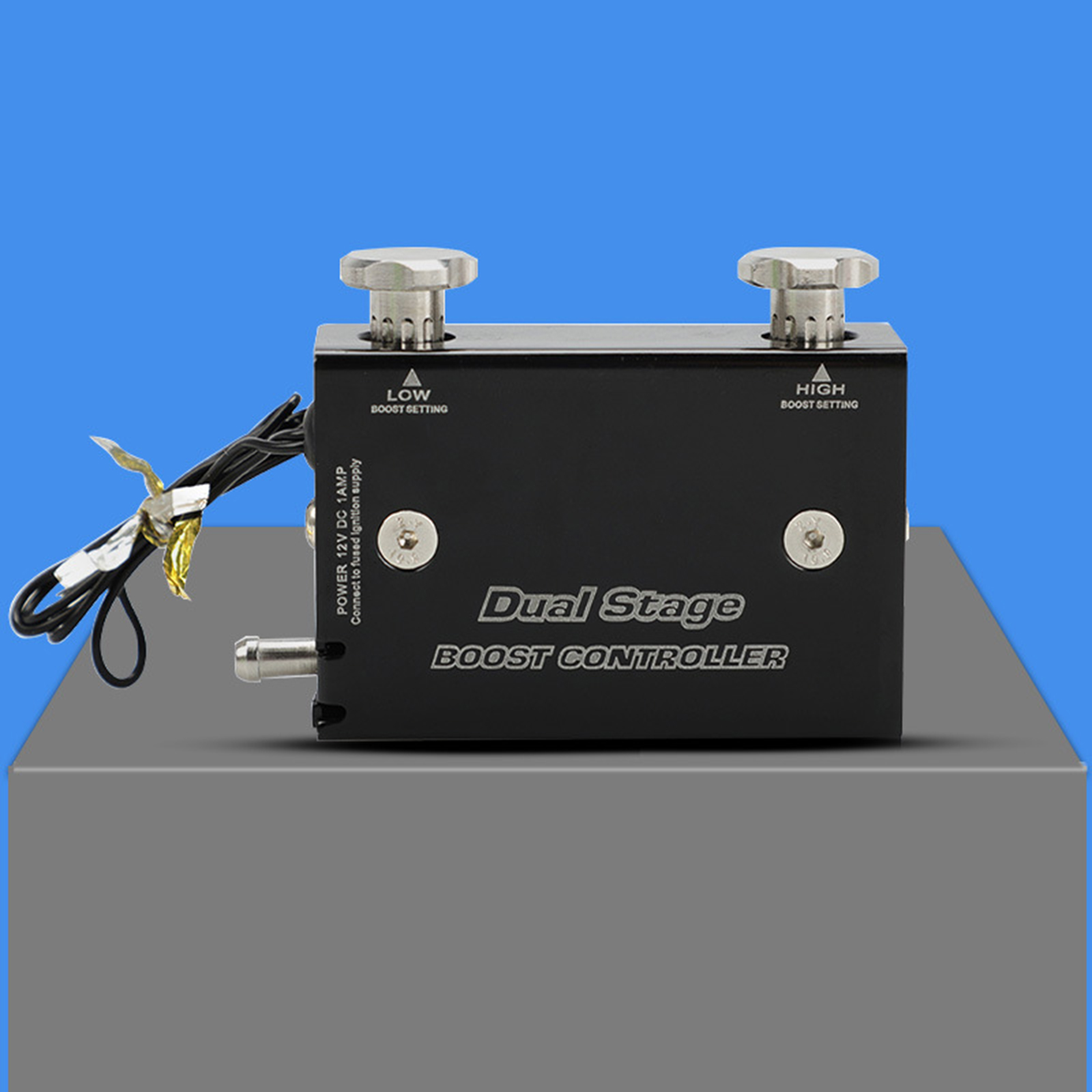 Black Car Dual Stage Electronic Turbocharger Psi Controller Kit /w Switch Aluminum alloy Durable