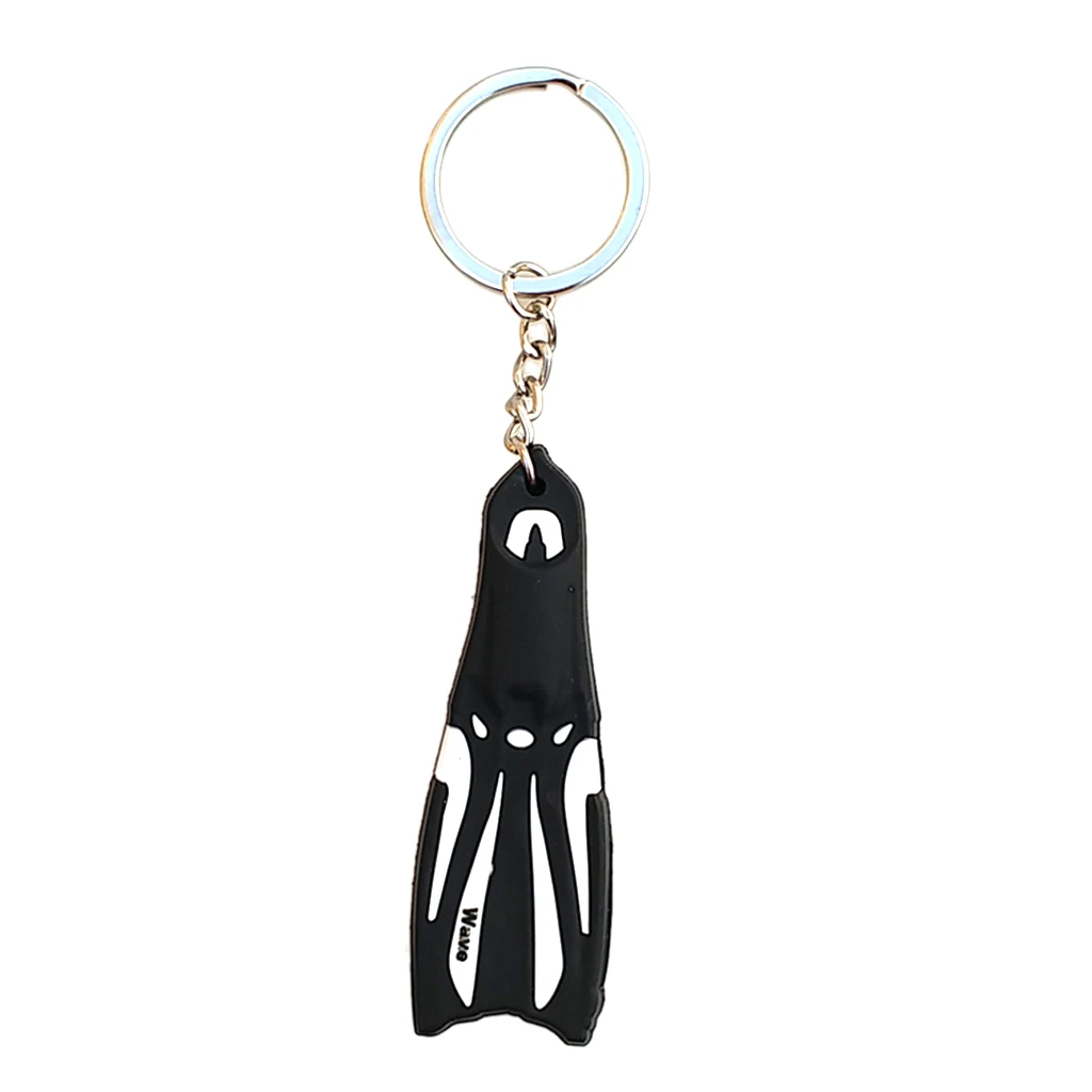 Diver Fin  Key Chain Key Ring Diving Theme Keychain Keyring Charms