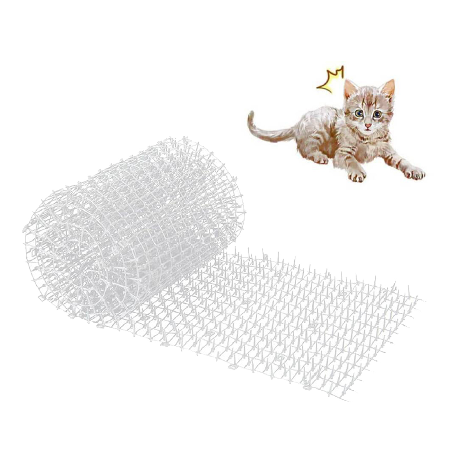 Cats Scat Mat Prickle Cat and Dog Digging Stopper Deterrent Mats with 1 Inch Plastic Spikes Pest Control Anti-Cats
