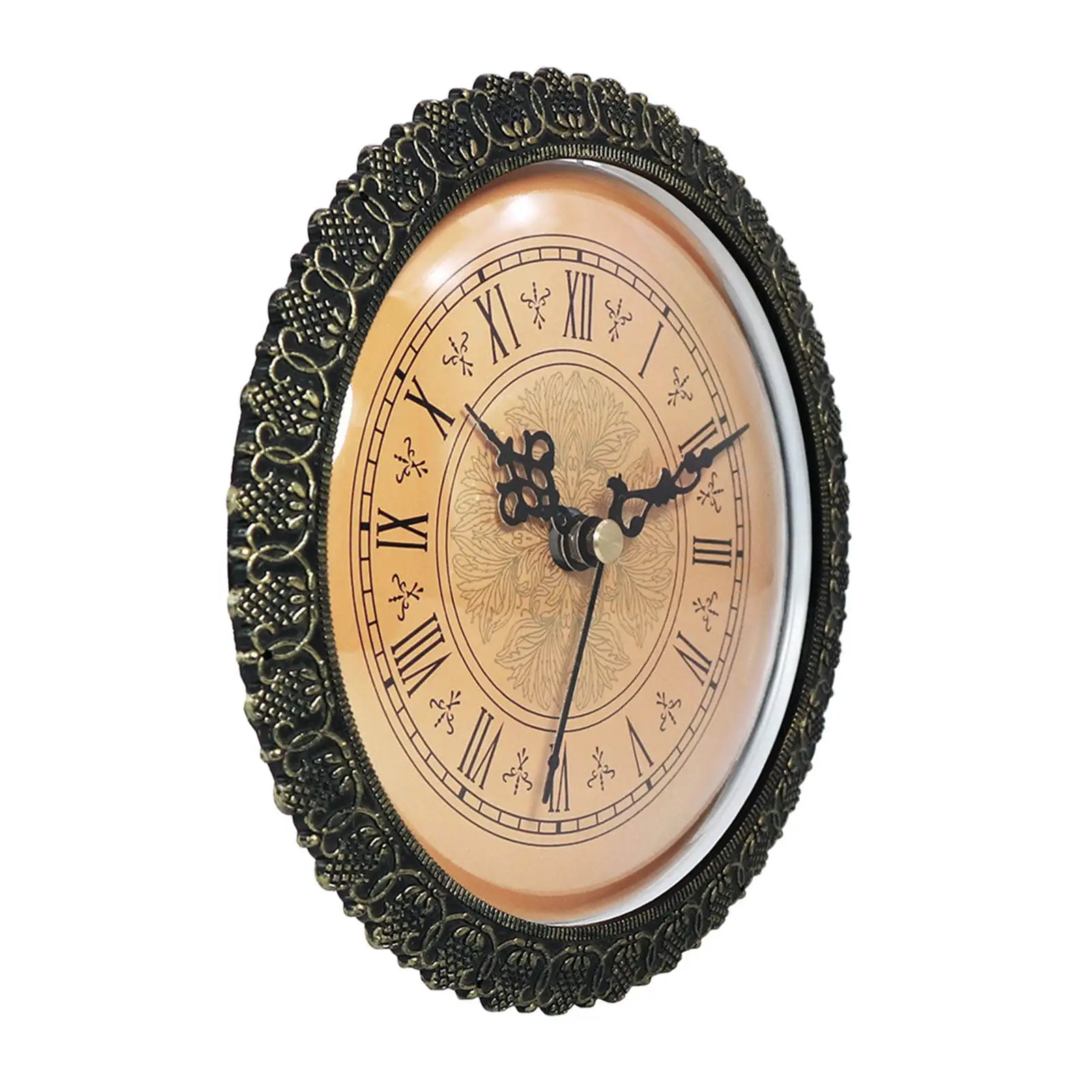 Quartz Clock Insert Silent Movement with Roman Numeral Quartz Clock Clock Fit-Ups 150mm Clock Mechanism Movement for Home Decor