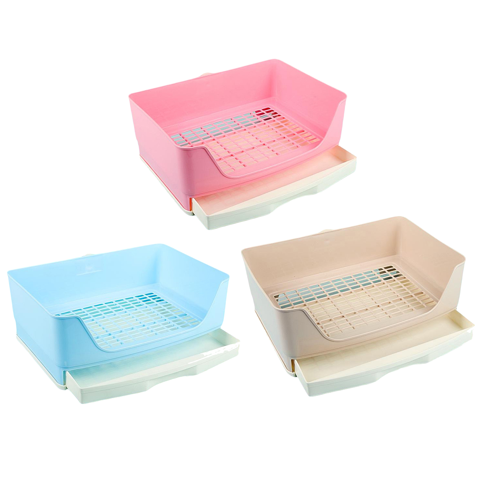 Large Rabbit Toilet Box Trainer Potty Corner Tray Litter with Drawer Pet Pan For Adult Hamster Guinea Pig Ferret Galesaur Bunny