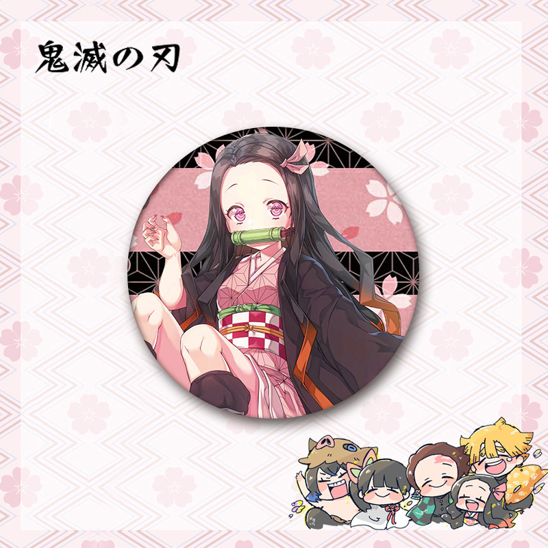 New Anime Demon Slayer 58mm Anime Tinplate Nezuko Tanjirou Butterfly Bear Badge Ornament Backpacks Bag Badges Button Brooch Pins New Anime Demon Slayer 58mm Anime Tinplate Nezuko Tanjirou Butterfly Bear Badge Ornament Backpacks Bag Badges Button Brooch Pins