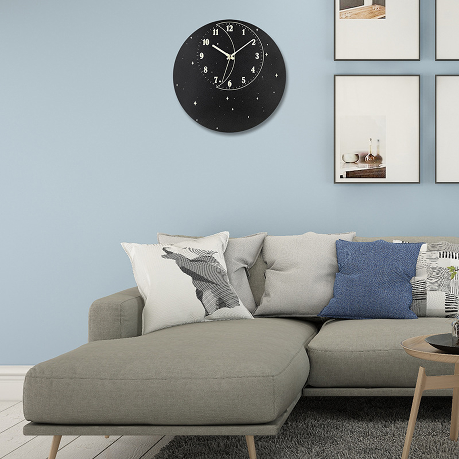 Modern Silent Luminous Wall Clock Excellent Decorative Bathroom Office