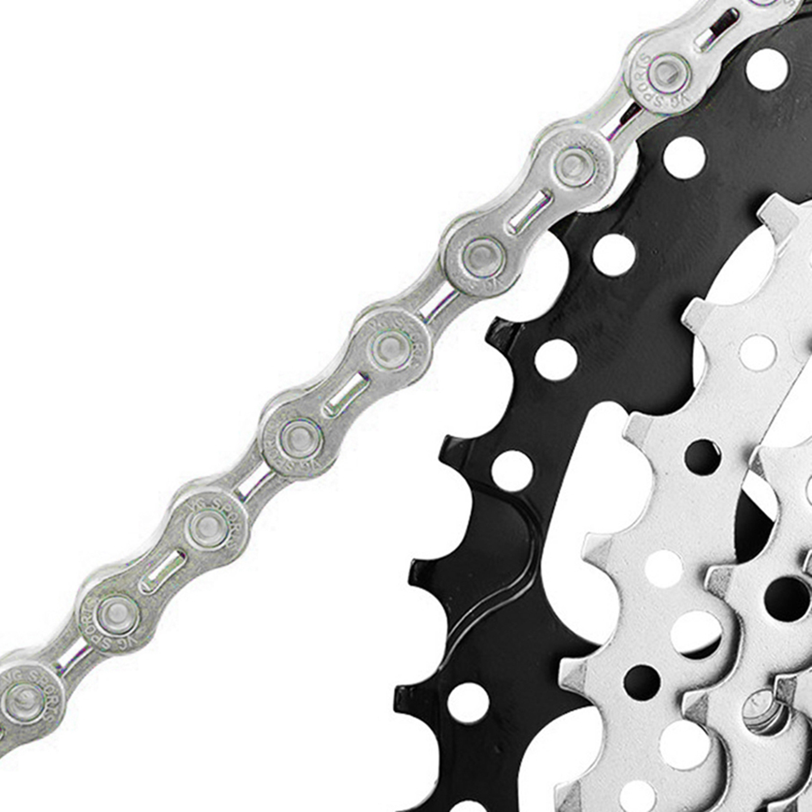 Bike Cassette Freewheel 8 9 10 Speeds 11-25T/46T Teeth Steel Solid Flywheel Sprocket Bike Replacement Cog Freewheel Replacement