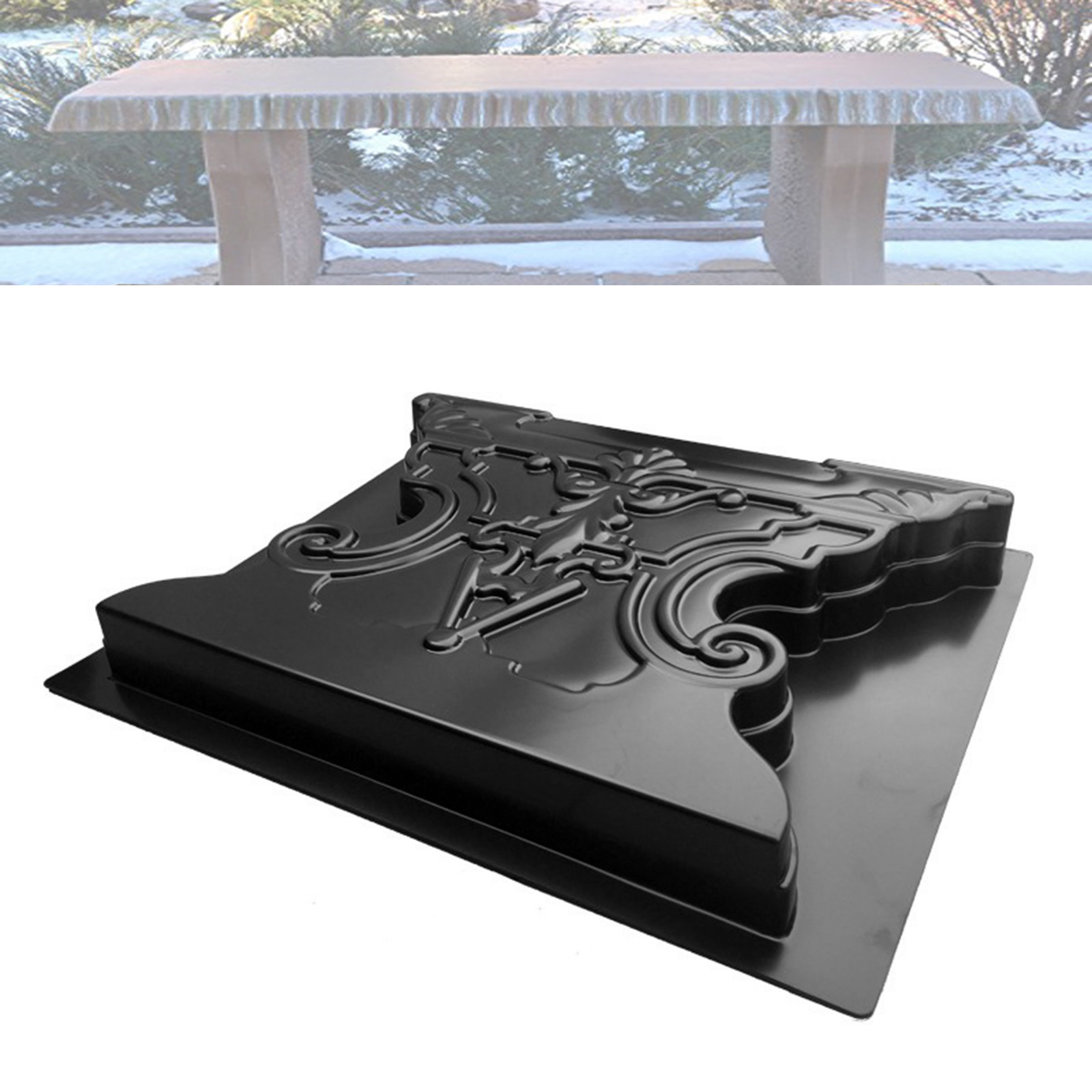 Garden Bench Leg Mold Path Maker Mold Plastic Outdoor Driveway Ornaments