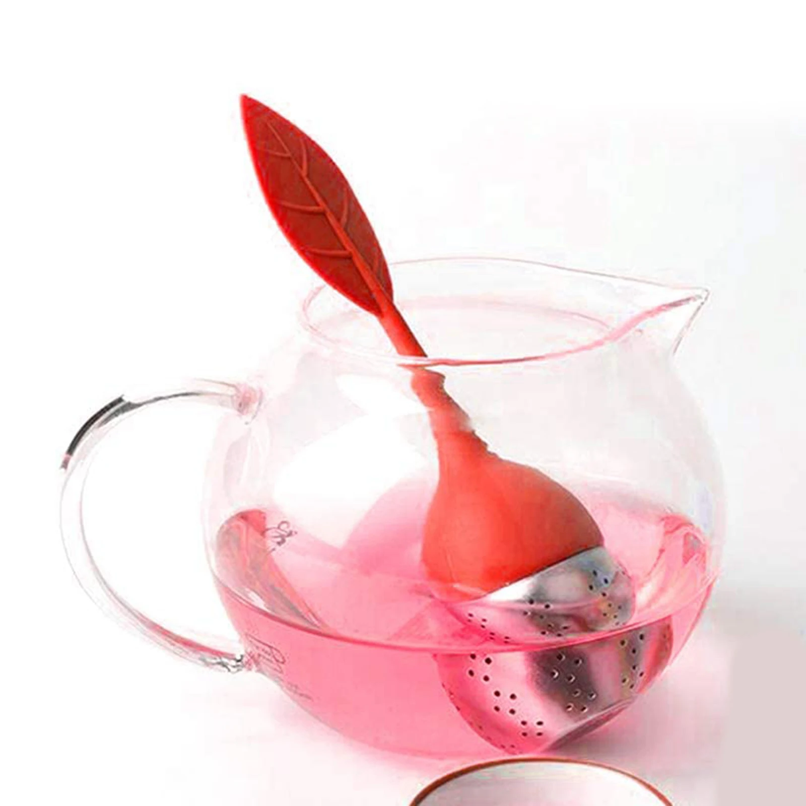 Household Tea Infuser Silicone Tea Strainer Silicone Tea Strainer r with Drip Tray Tea Balls Tea Strainers