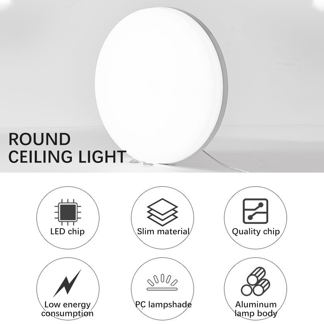 Conduziu a Lâmpada do Teto para o Quarto Luz de Teto para Casa Ultra Fino Conduziu Luzes Painel 48w 36 24 18 Balnocy Ac85-265v 7 Cheap Luzes de teto