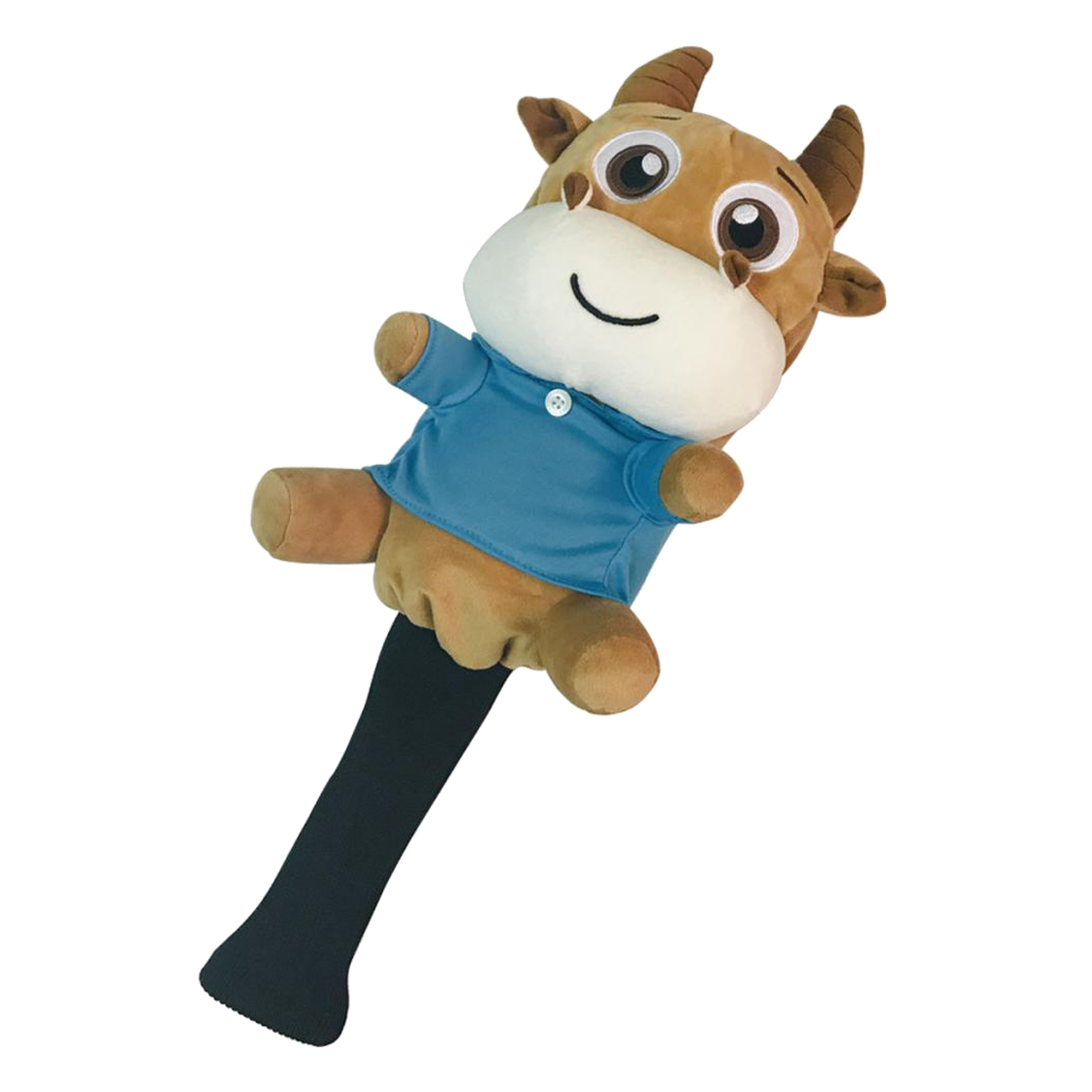 Golf 460cc Driver Wood Head Cover - Novelty Animal Cow Shape Headcover - Christmas Gift