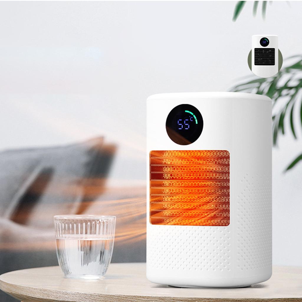 Personal Space Heater Mini Indoor Tip Over Protection Desk Heater for Bedroom Quiet