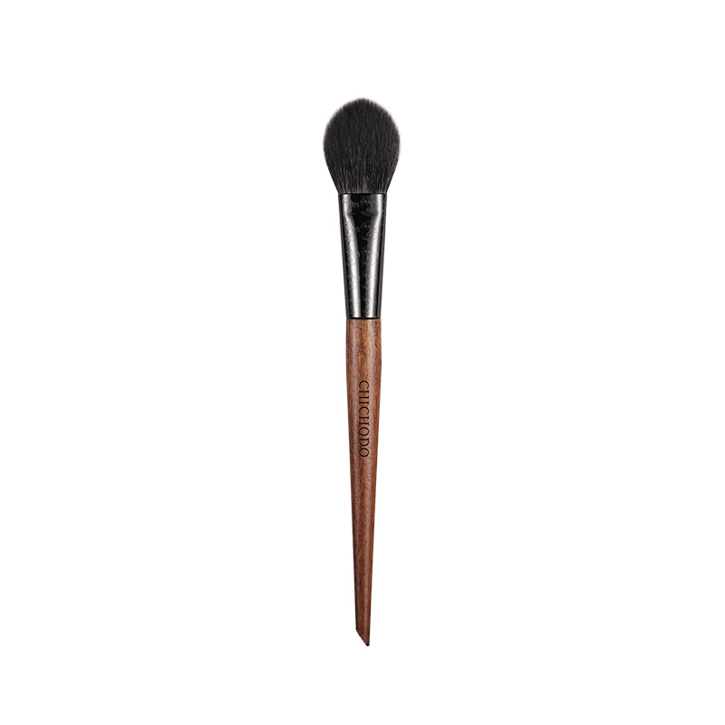 Best of CHICHODO Makeup Brush-Amber Series Carved Tube Animal Hair Brushes-Pony+ Goat Hair Blusher Brush-Peach Shape Pen-Beauty-F233 Reviews & Tips - Image 6