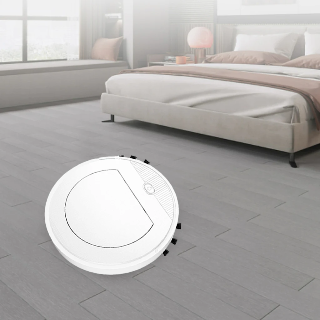 Smart Automatic Robot Vacuum, 2000Pa Robotic Vacuum Cleaner with Brush, Perfect for Pet Hair, Carpets, Hard Floor Sweep Mopping