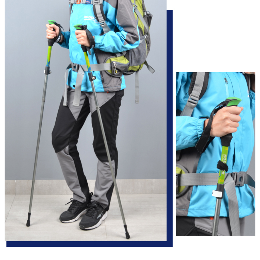 Hiking Trekking Stick Quick Lock Trekking Sticks Alpenstock Anti Shock Poles Telescopic Hand Stick